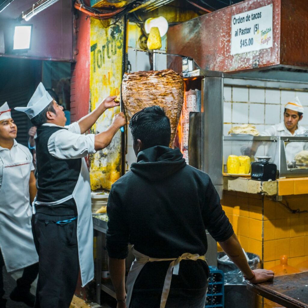 Night street food bike tour, Mexico City, Street food, Biking, Tour, Culture, Local, Tasty, Adventure, Exploration, Authentic, Gastronomy, Landmarks, Hidden gems, Nightlife, Illuminated, Vibrant, Colors, Foodie.
